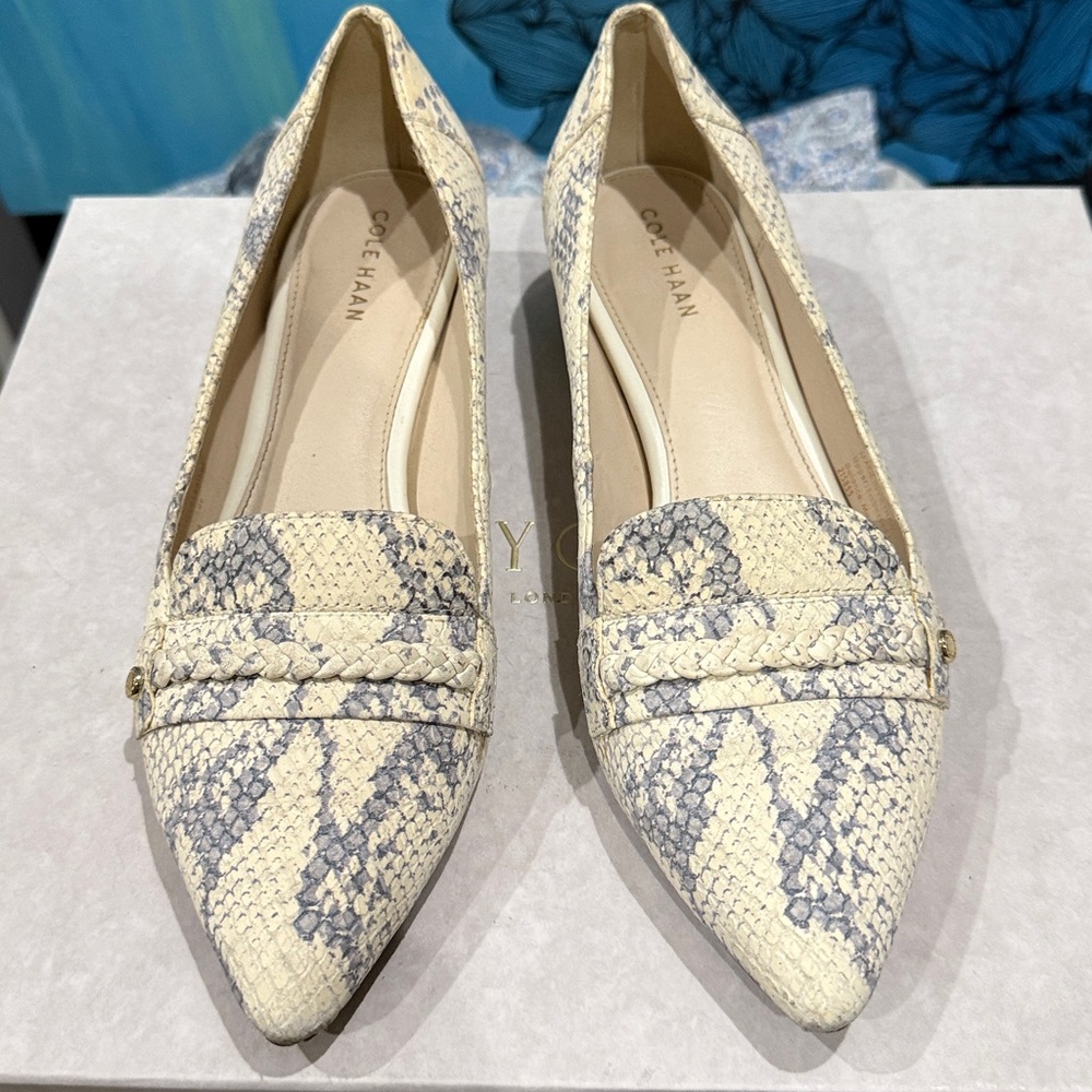 *FLASH SALE* COLE HAAN Mabel Skimmer Women's snake pattern flats
